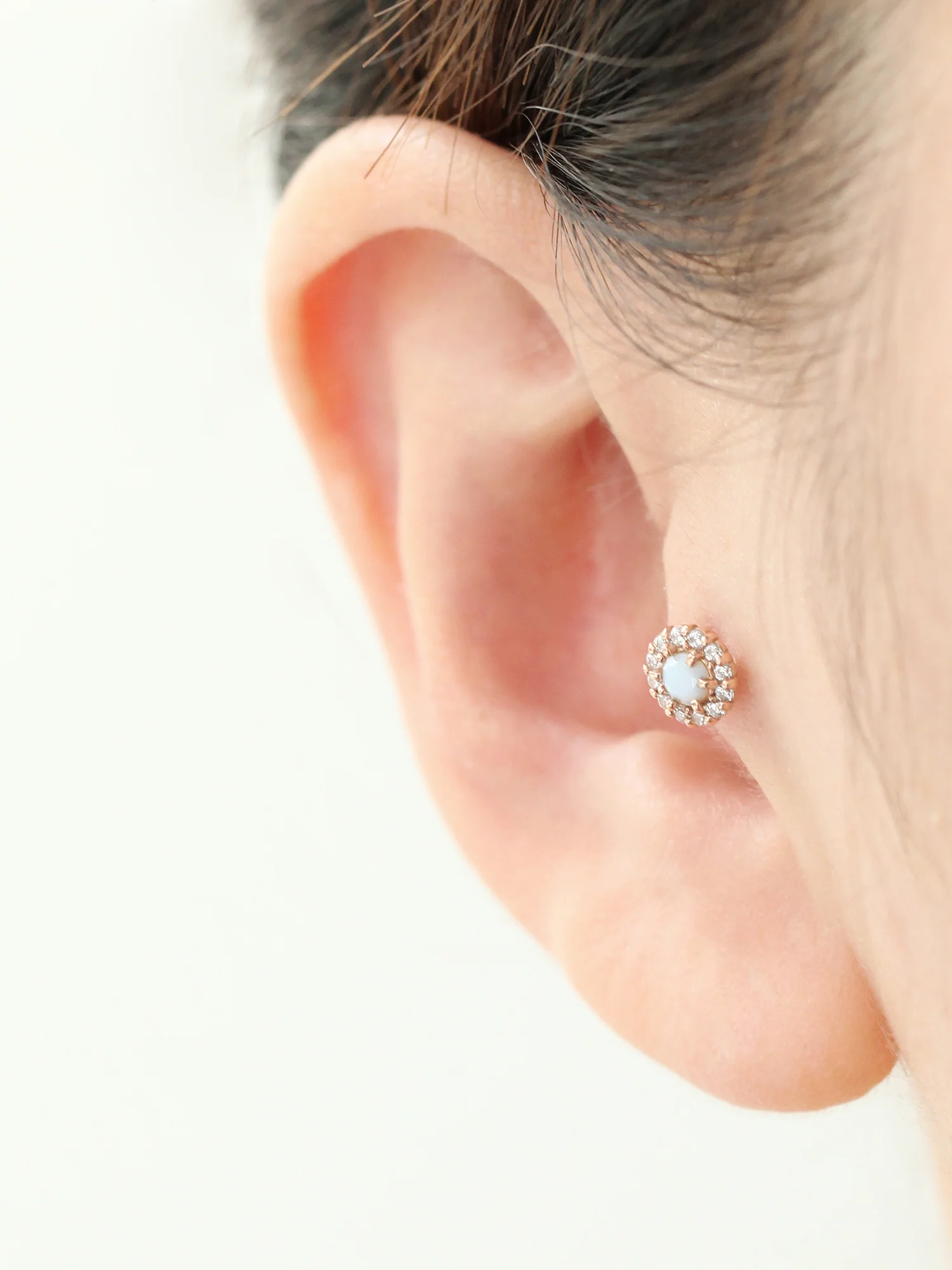 14K Gold Candy Cubic Labret Piercing 18G16G - Image 8