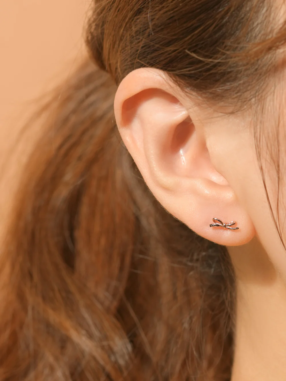 14K Gold Angel Ribbon Cartilage Earring 20G18G16G - Image 10