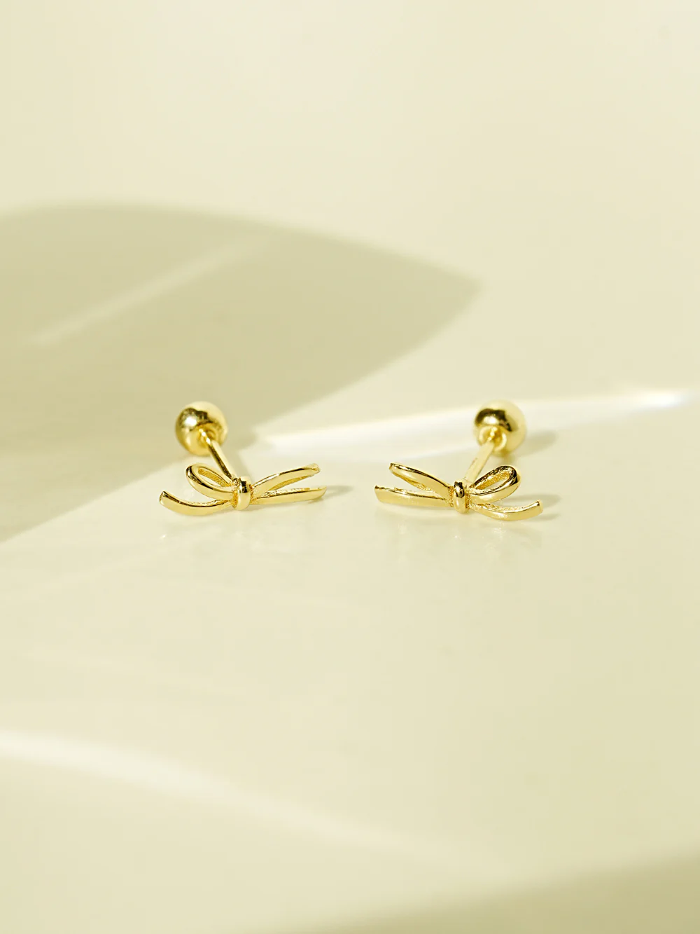 14K Gold Angel Ribbon Cartilage Earring 20G18G16G - Image 7