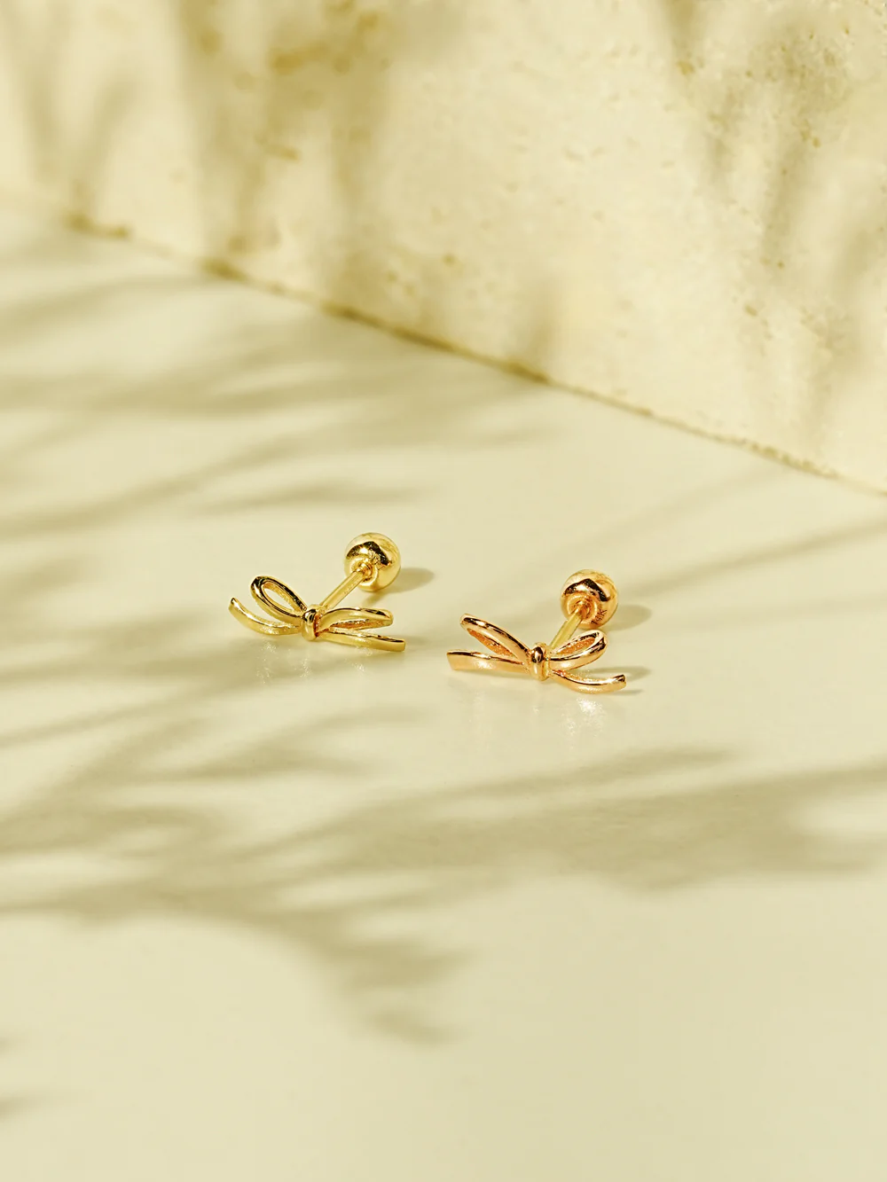 14K Gold Angel Ribbon Cartilage Earring 20G18G16G - Image 9