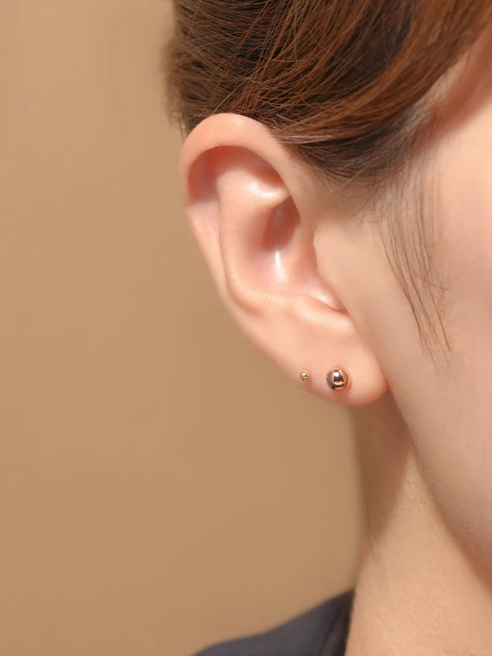 14K Gold Ball Stud Earring 3mm,4mm,5mm,6mm - Image 7