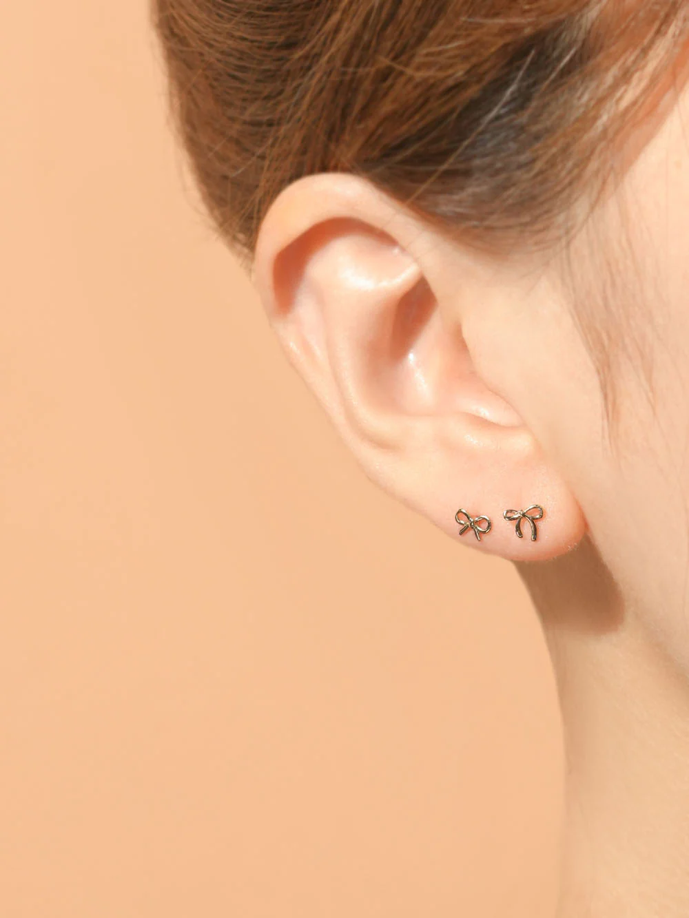 14K Gold Candy Ribbon Cartilage Earring 20G18G16G - Image 7