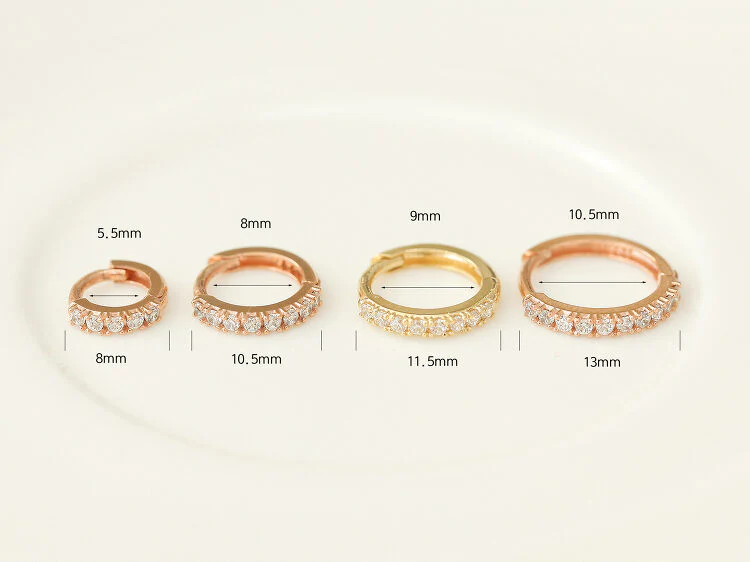 14K Gold Conch Hoop Earring 16G - Image 11