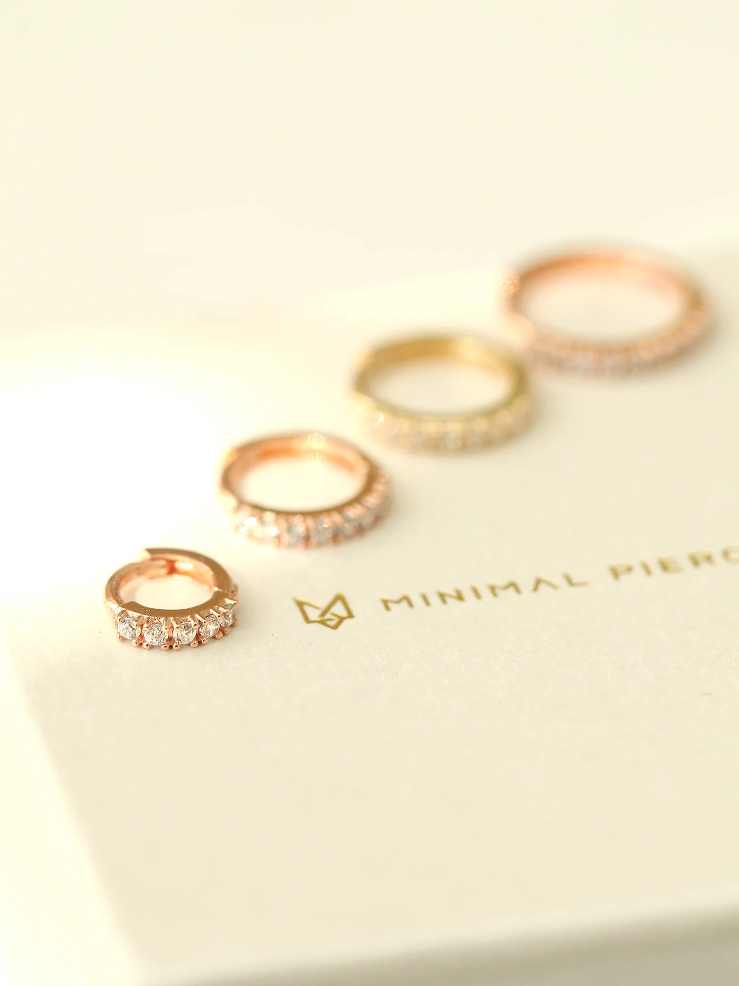 14K Gold Conch Hoop Earring 16G - Image 9