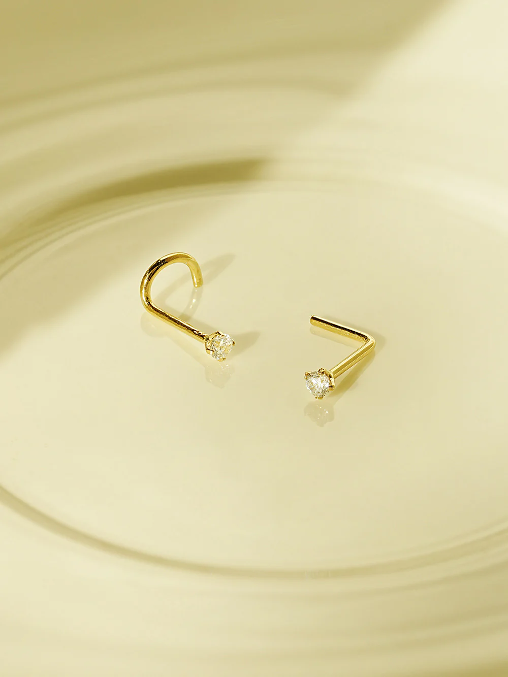 14K Gold Daily Cubic Nose Piercing 20G - Image 7