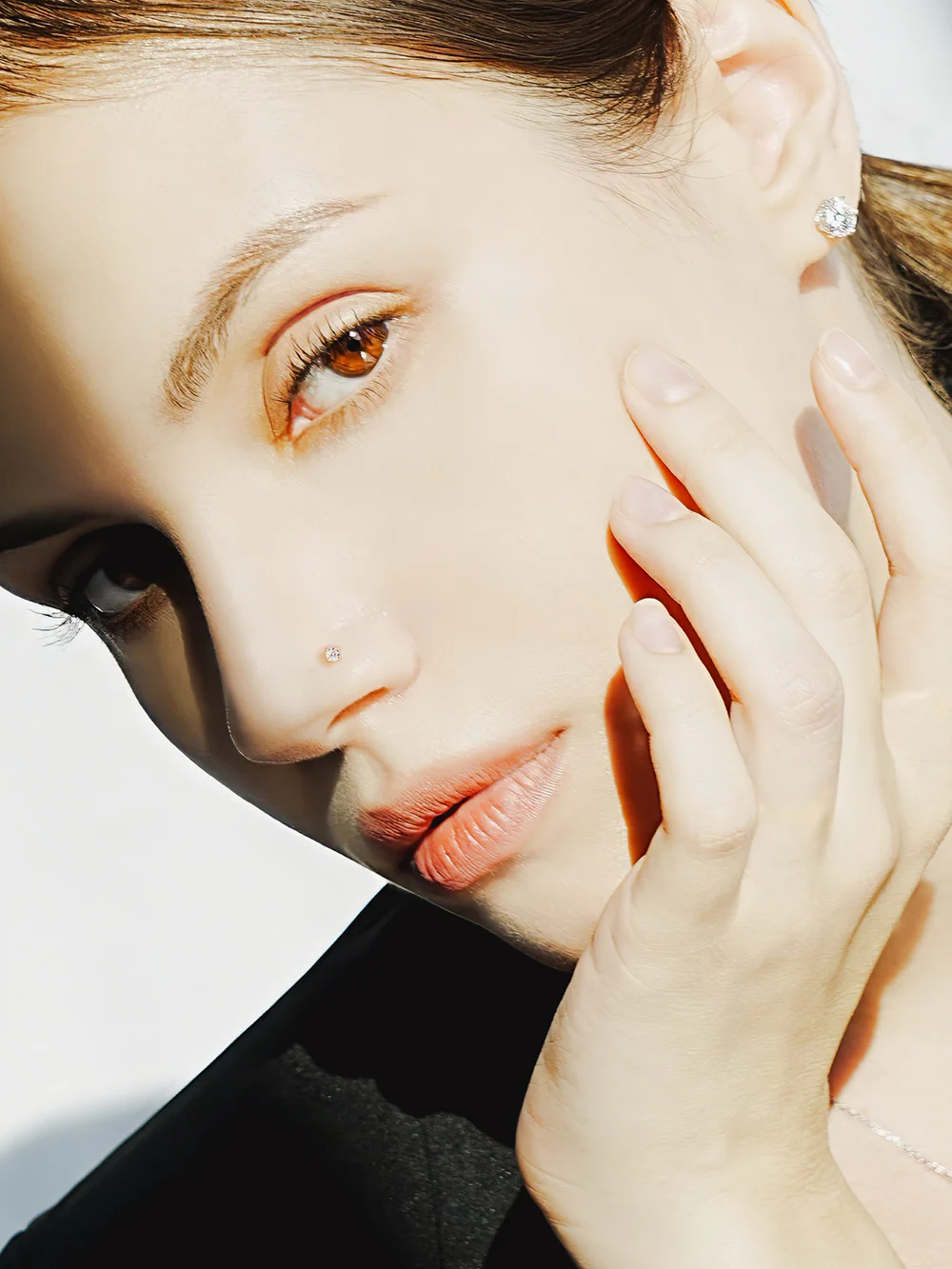 14K Gold Daily Cubic Nose Piercing 20G - Image 8