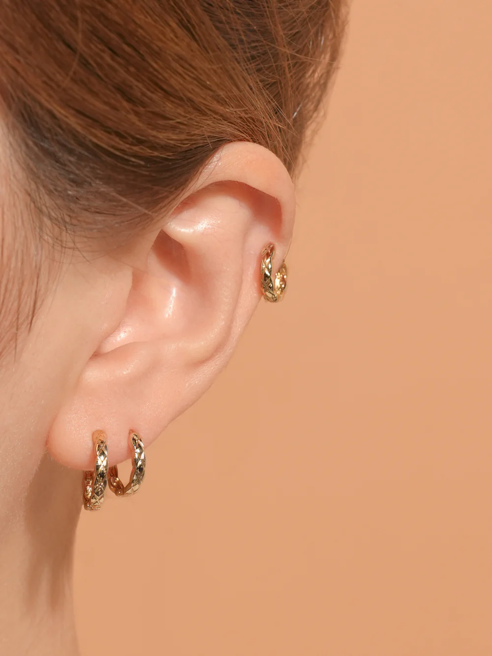 14K Gold Glow Cartilage Hoop Earring - Image 11