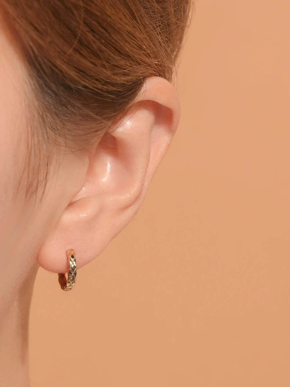 14K Gold Glow Cartilage Hoop Earring - Image 6