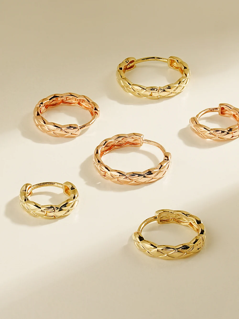 14K Gold Glow Cartilage Hoop Earring - Image 7