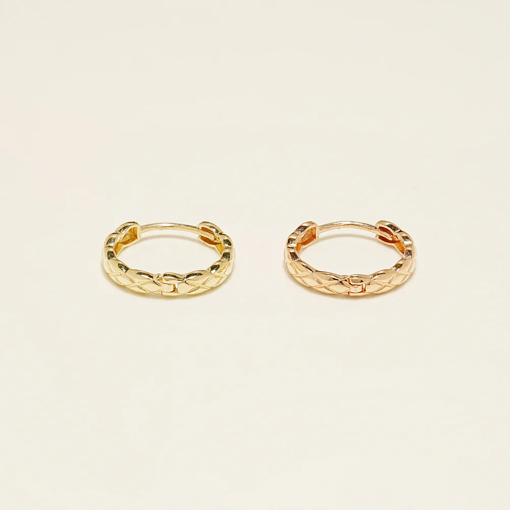 14K Gold Glow Cartilage Hoop Earring - Image 9