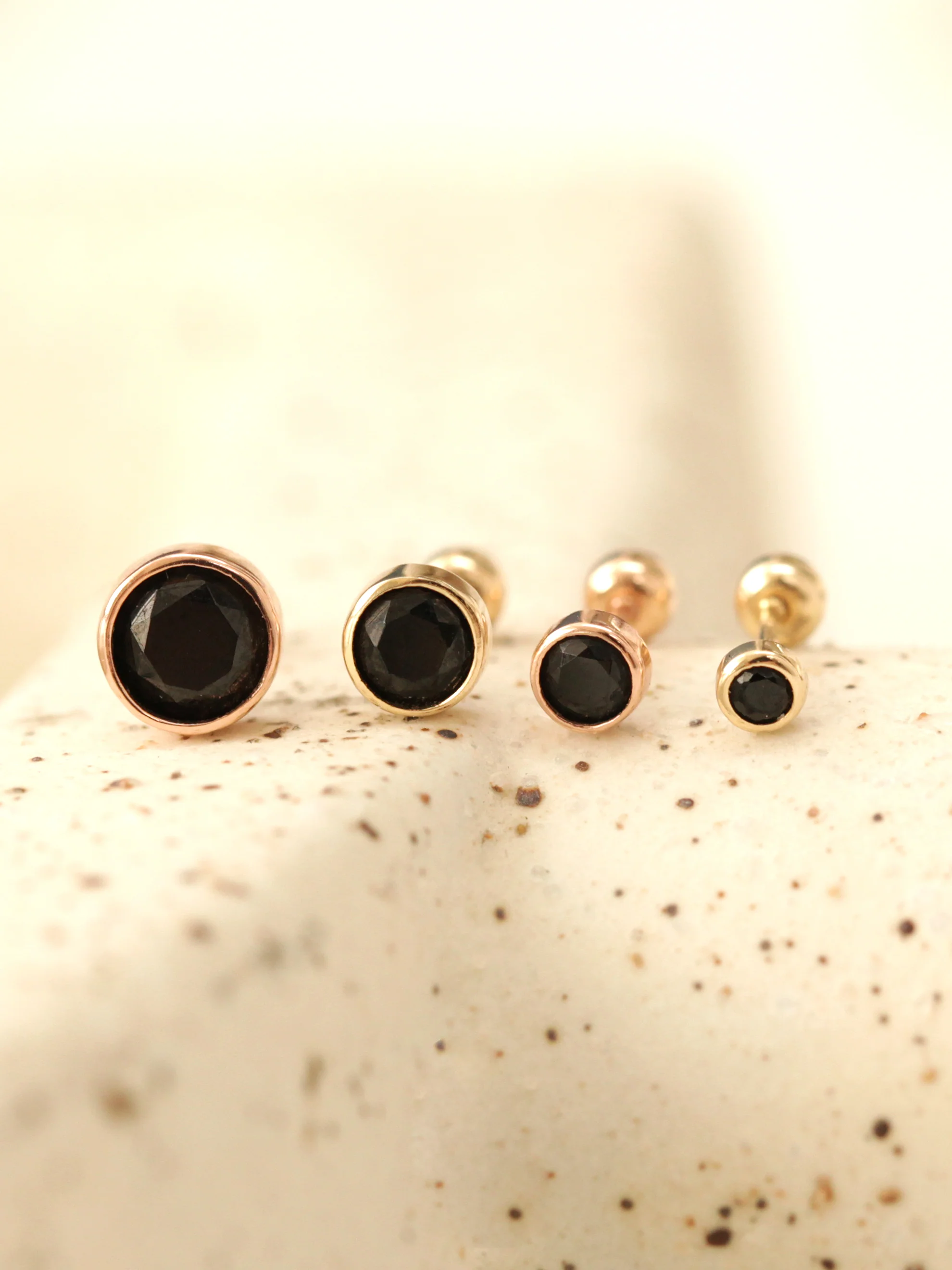 14K Gold Minimal Cubic Cartilage Earring 20g18g - Image 14