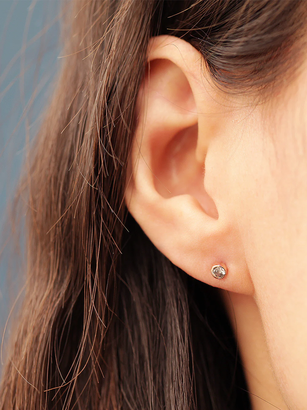 14K Gold Minimal Cubic Cartilage Earring 20g18g - Image 8