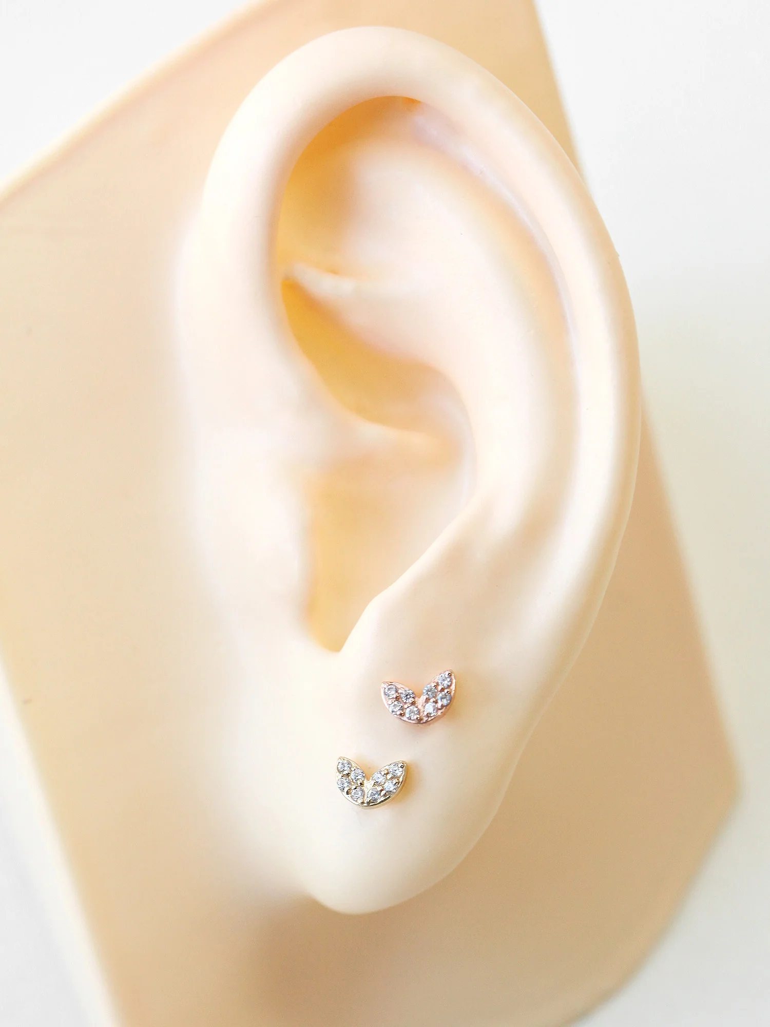14K Gold Sprout Rook Piercing 18G16G - Image 10