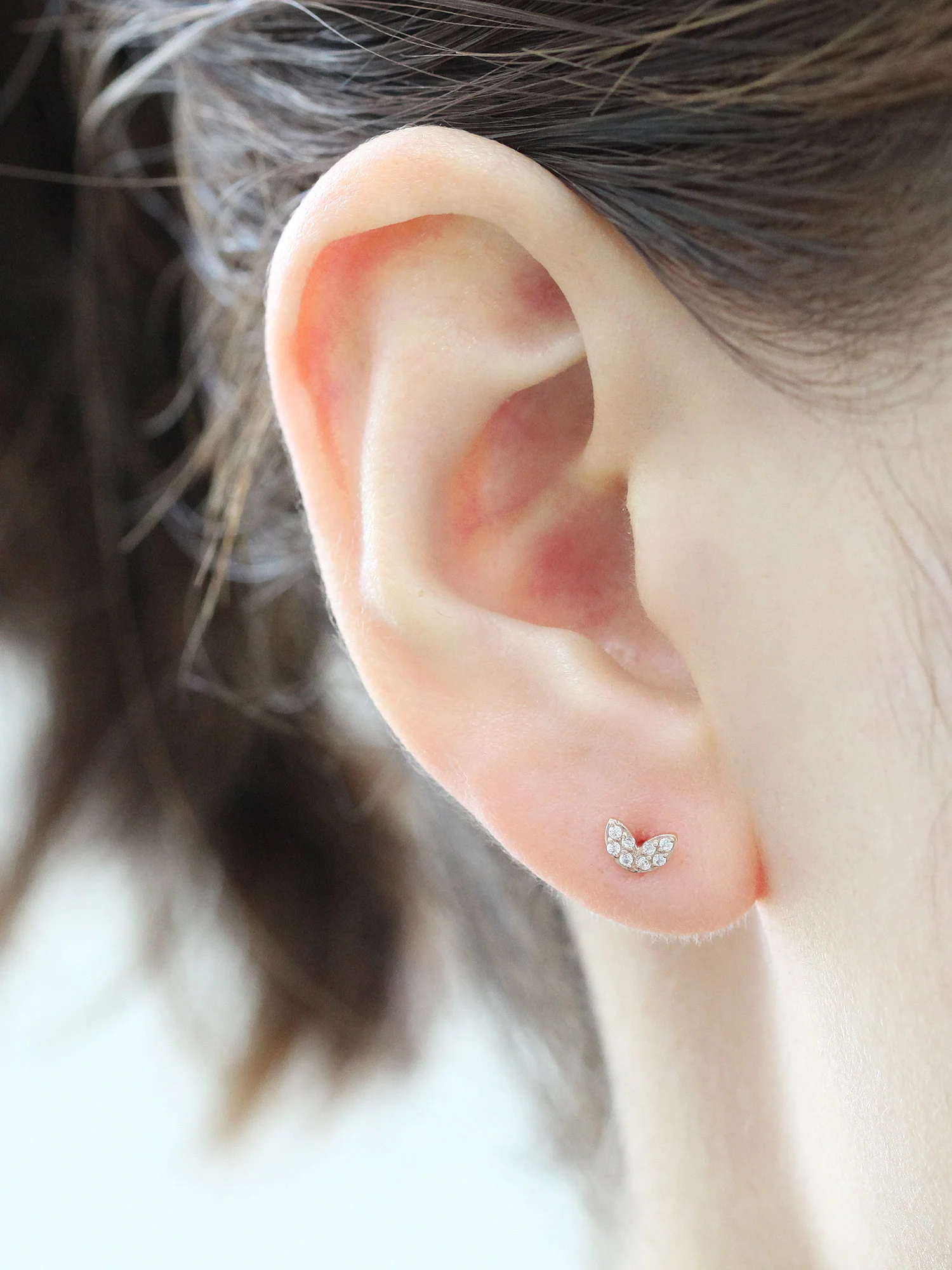 14K Gold Sprout Rook Piercing 18G16G - Image 7