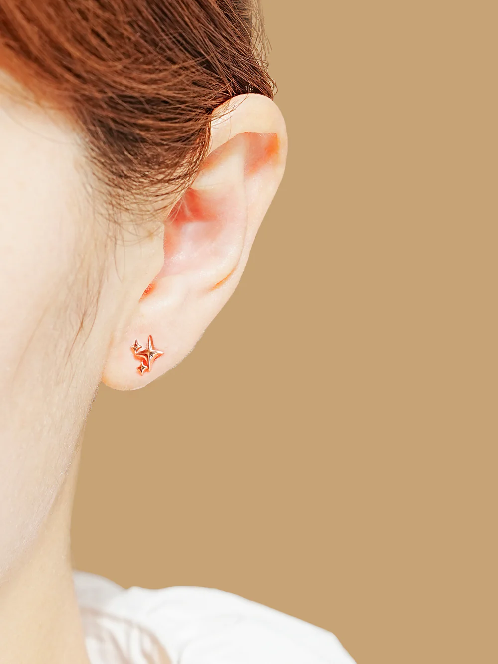 14K Gold Twinkle Glossy Internally Threaded Labret Piercing 20G - Image 6