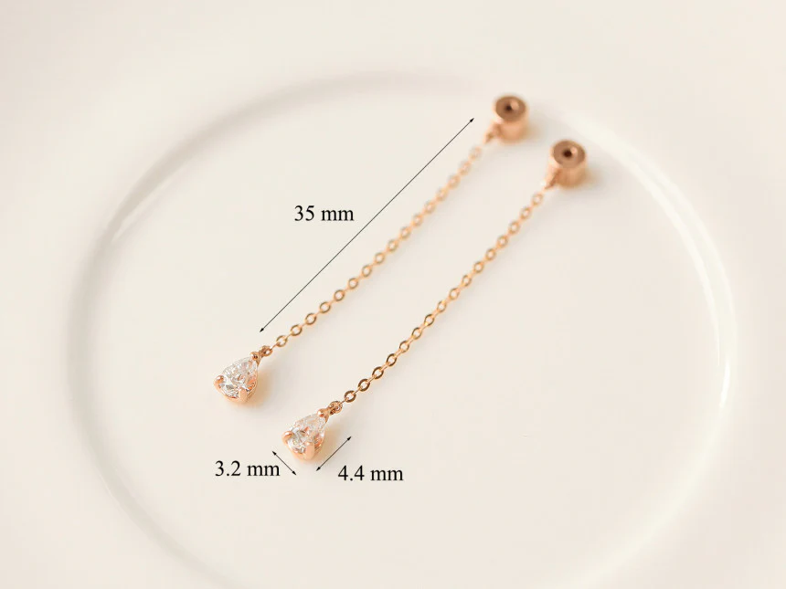 14K Gold Teardrop Earring Clutch - Image 10