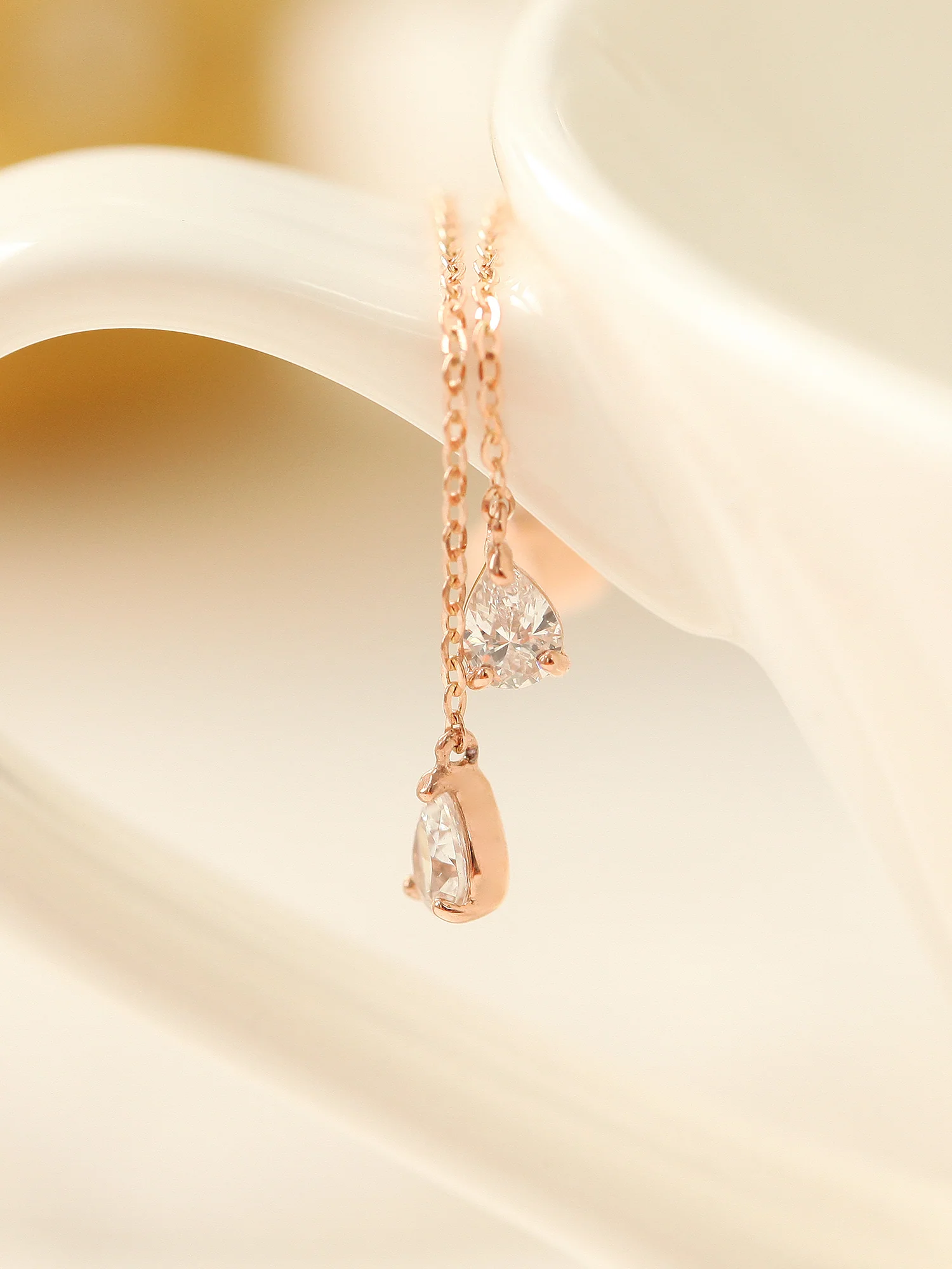 14K Gold Teardrop Earring Clutch - Image 3