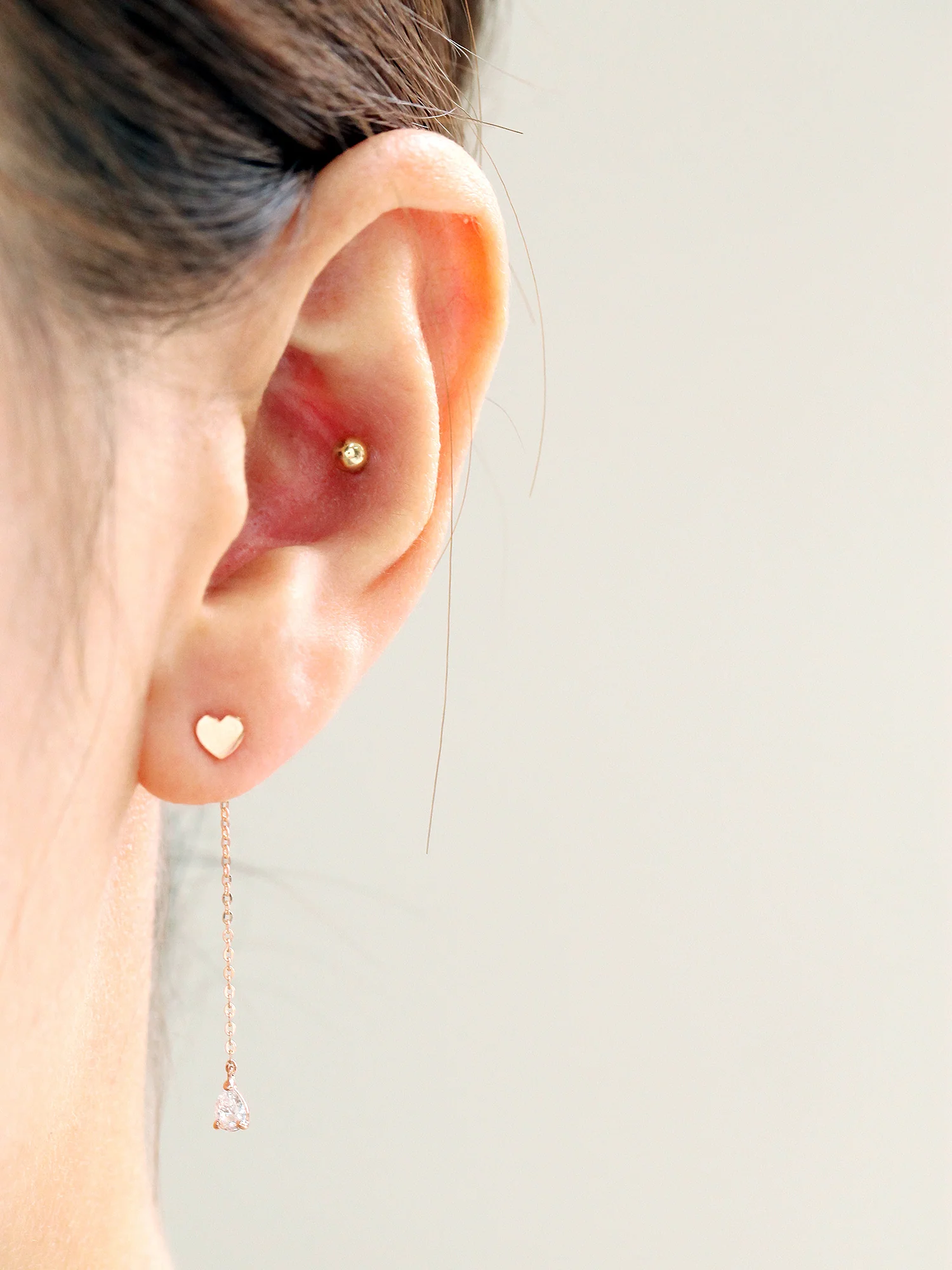 14K Gold Teardrop Earring Clutch - Image 8