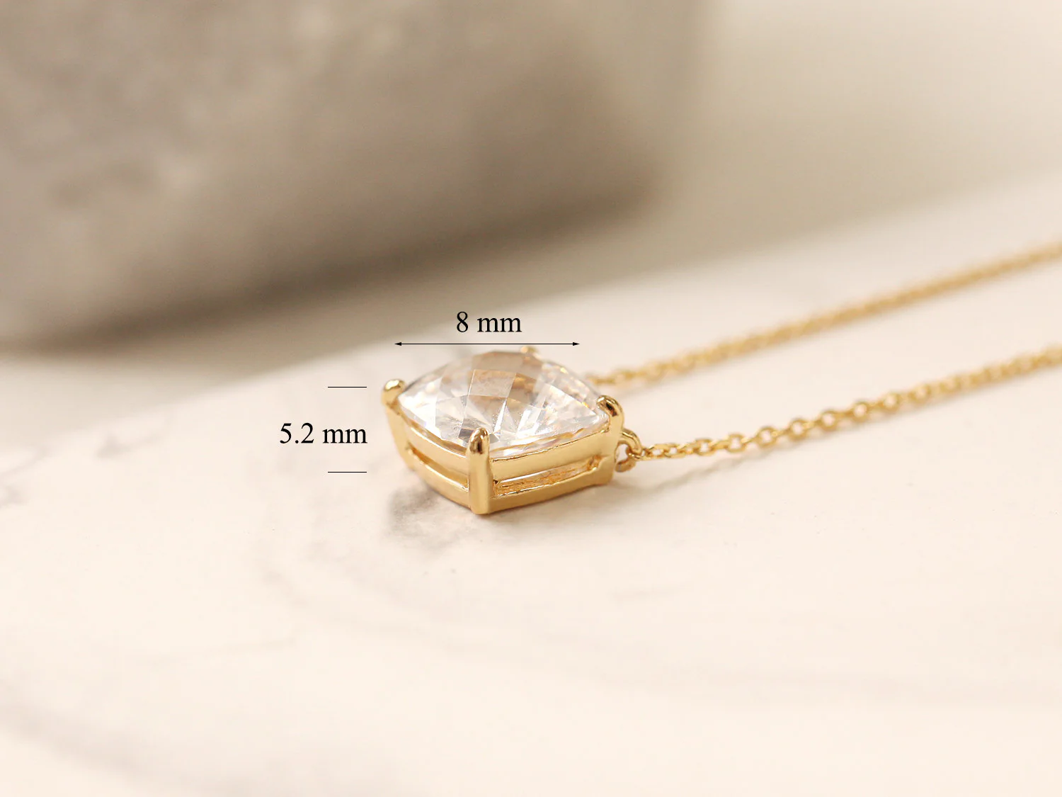 925 Silver Classic Cubic Necklace - Image 7