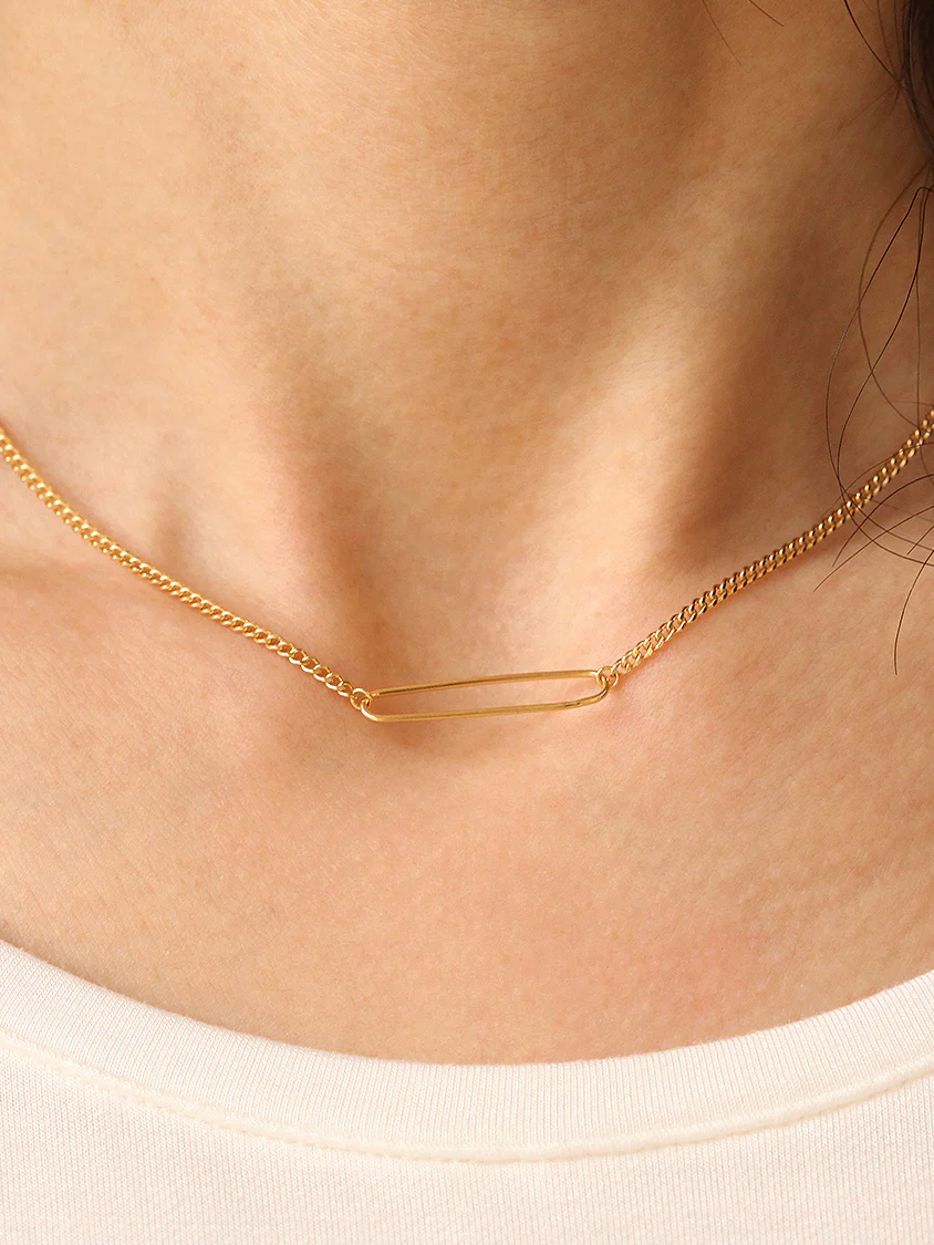 925 Silver Clip Necklace - Image 5