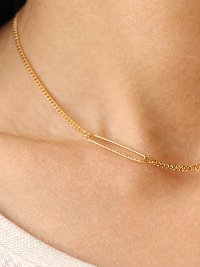 925 Silver Clip Necklace - Image 6