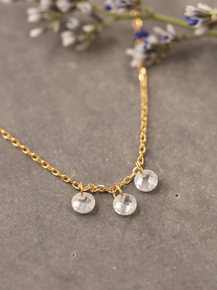 925 Silver Crystal Necklace - Image 3