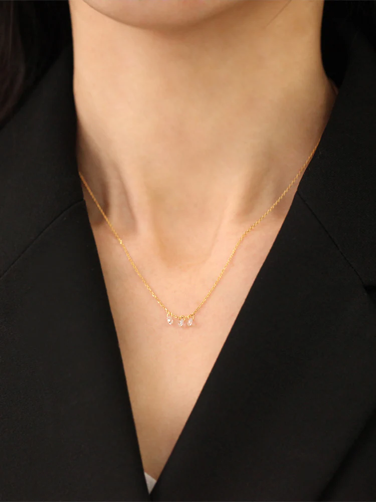 925 Silver Crystal Necklace - Image 4