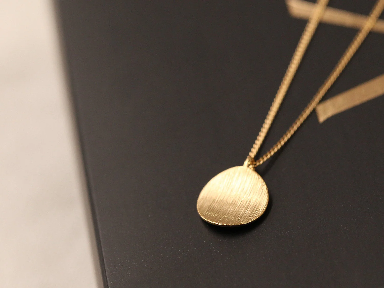 925 Silver Matt Coin Necklace - Image 5