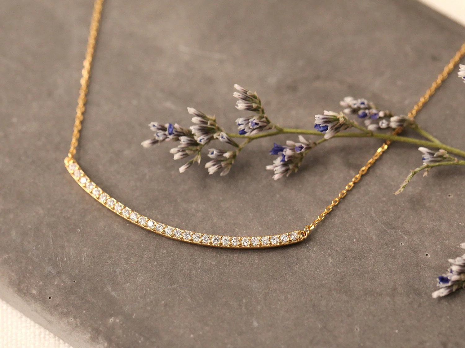 925 Silver Smile Cubic Necklace - Image 5