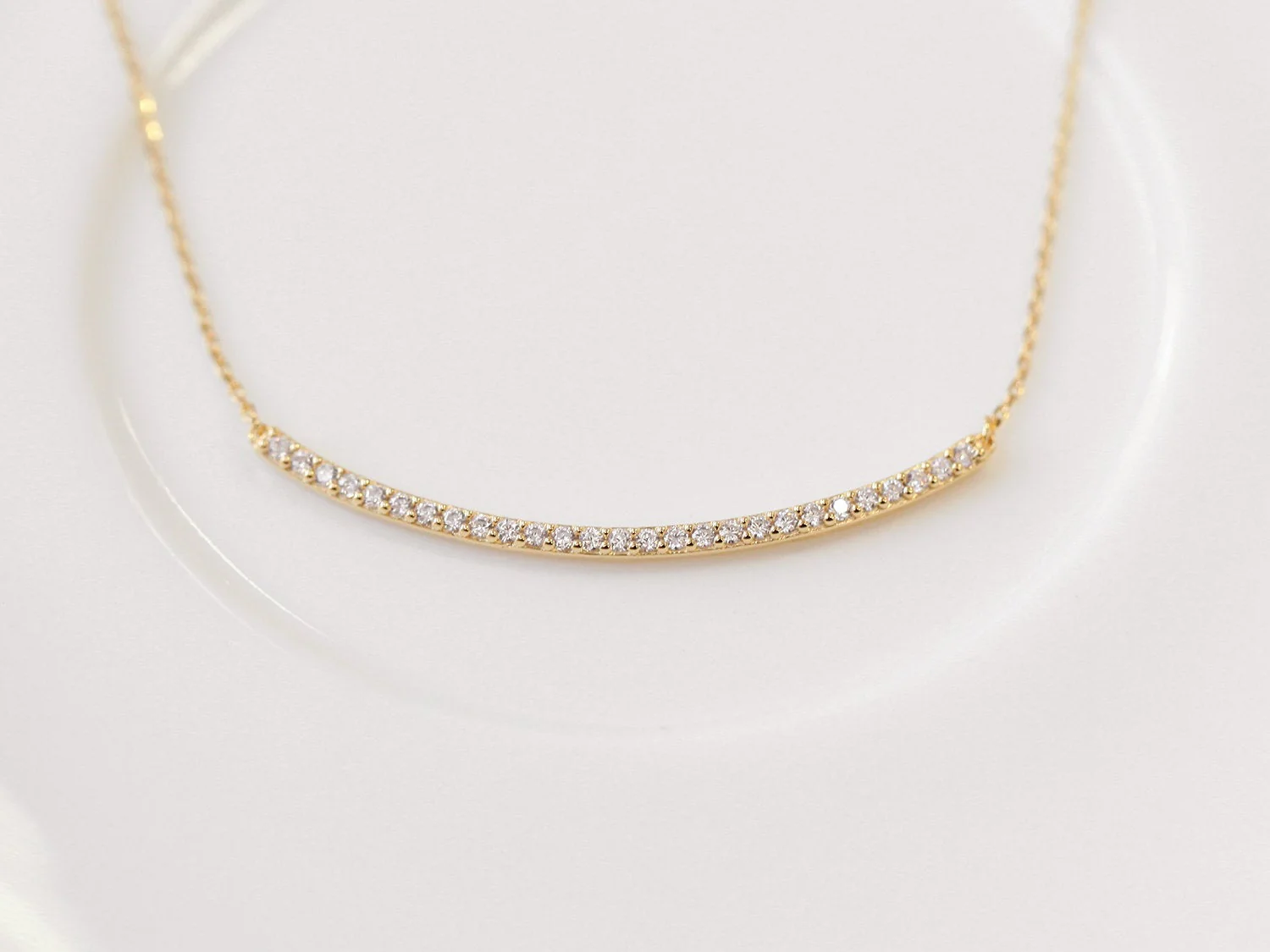 925 Silver Smile Cubic Necklace - Image 7