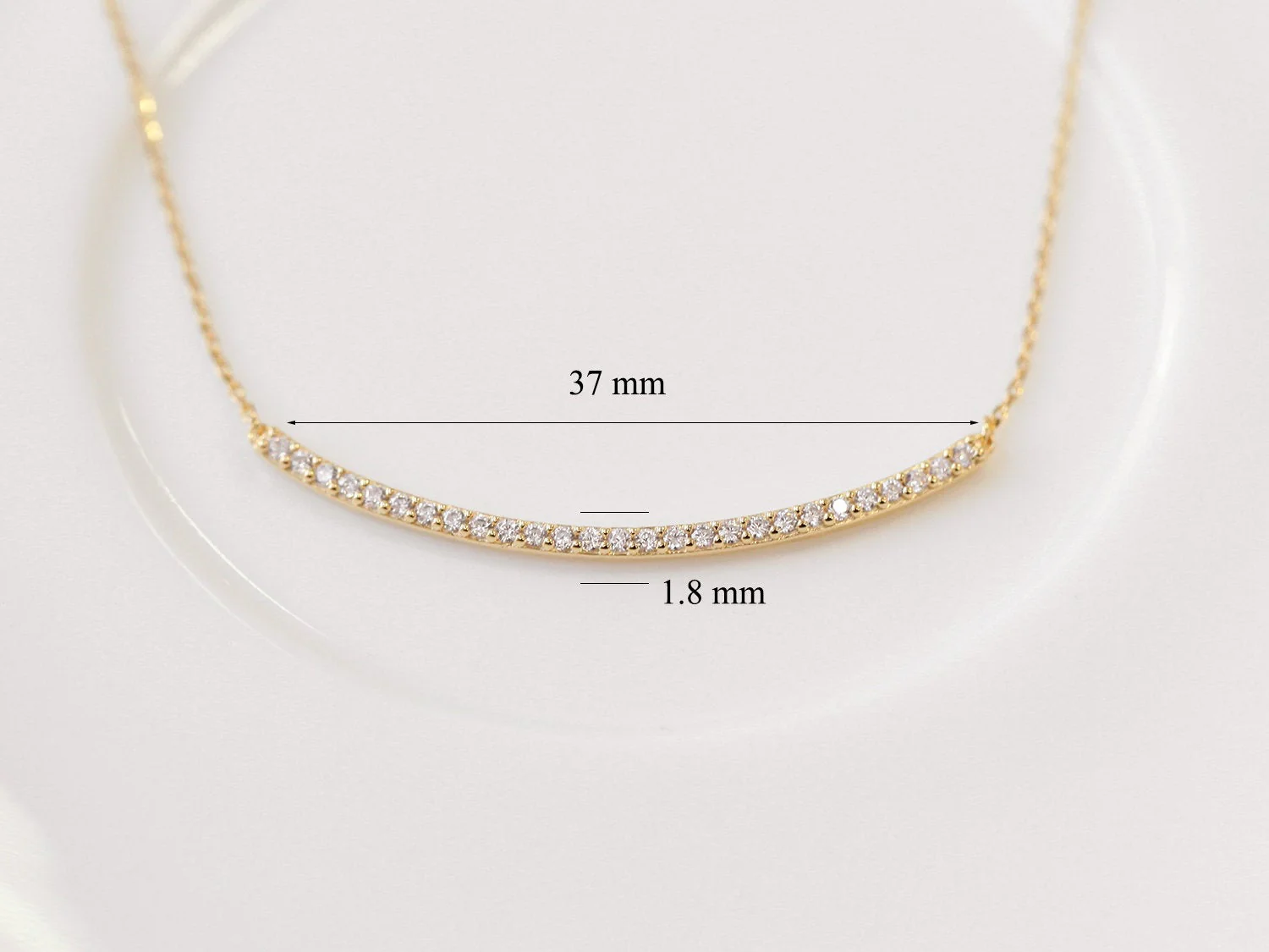 925 Silver Smile Cubic Necklace - Image 9
