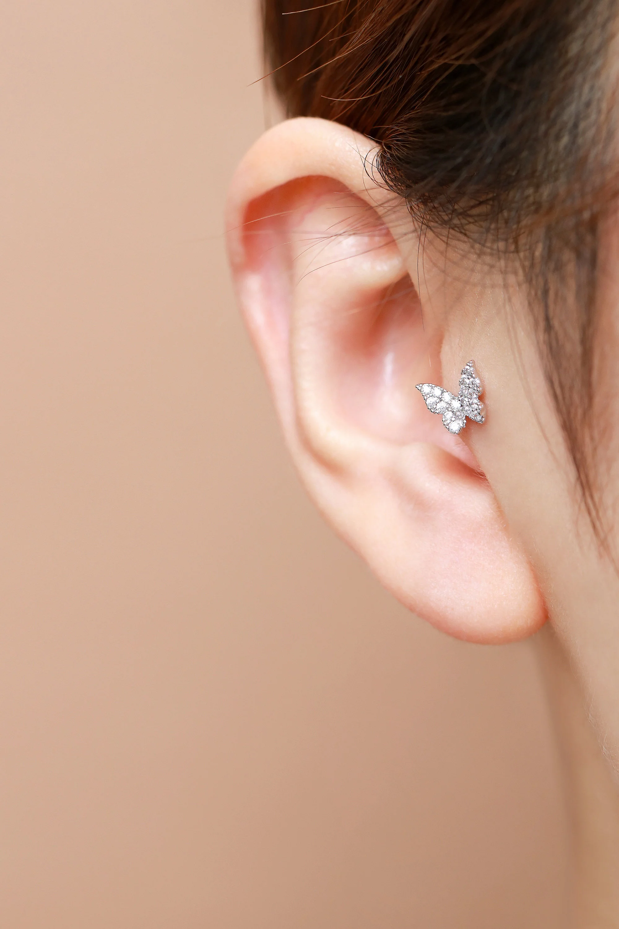 Bling Cubic Butterfly Cartilage earring - Image 6