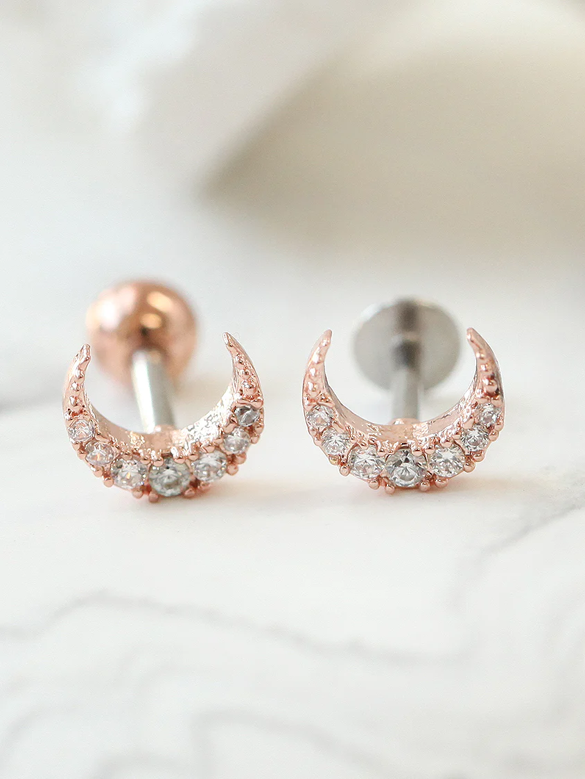 Crescent Cartilage Earrings - Image 7