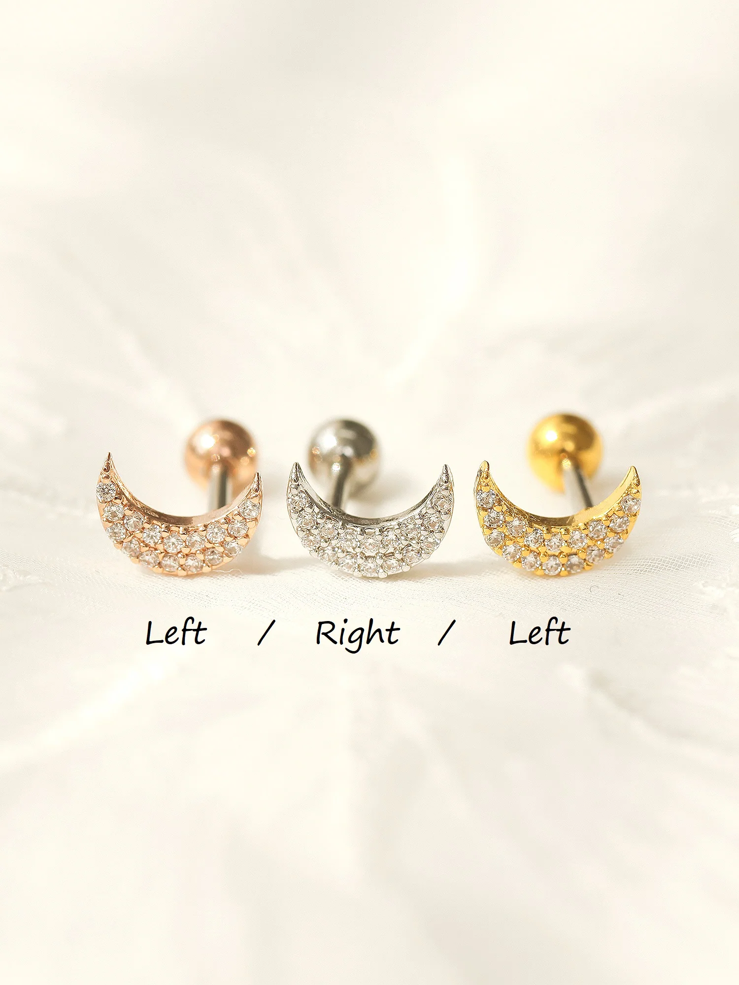 Crescent Cartilage Earrings - Image 9