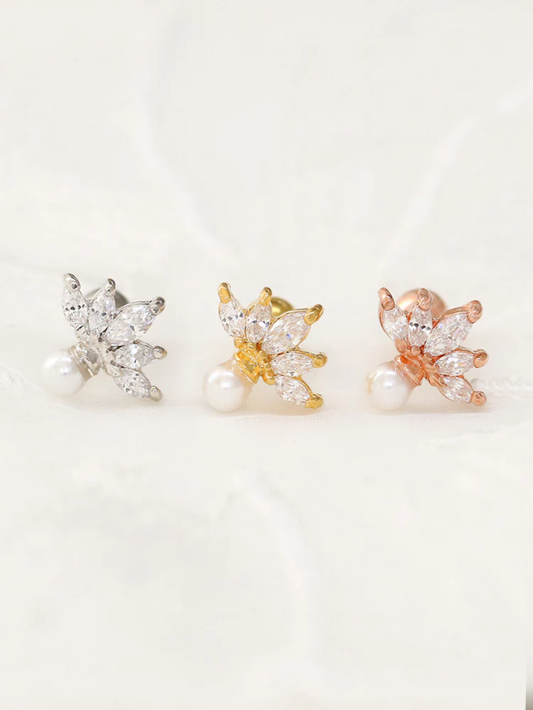 Crown pearl Ear Piercing - Image 7